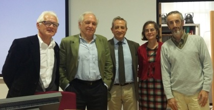 Congreso Internacional ANIHO, con Antonio Duplá, José Álvarez Junco, Gloria Mora y Jordi Cortadella, Vitoria, 29-10-2015